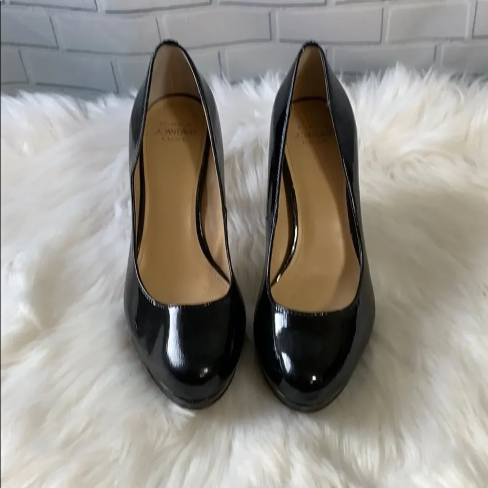 Circa Joan & David Luxe Black‎ Patent Platforms